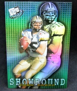 Drew Brees RC 2001 Press Pass Showbound REFRACTOR Rookie#1!Chargers QB RC HOF  - Picture 1 of 2