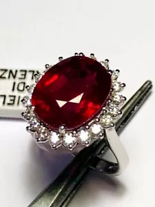 PRINCIPESCO ANELLO IN ORO BIANCO 18k RUBINO E DIAMANTI TOP RIVER TOT.CARATI 8.10 - Imagen 1 de 11