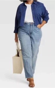 Jeans donna filo universale vintage elasticizzati sottili dritti lavaggio medio 8 - Foto 1 di 1