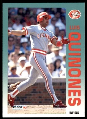 1992 Fleer Luis Quinones Cincinnati Reds #417 - Image 1 of 2