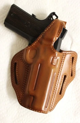 BIANCHI LEATHER 1911 GOVERNMENT HOLSTER “The Lajatico” Model-MADE IN ITALY-RH - Image 1 of 4