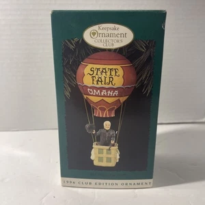 Adorno de sello de colección El Mago de Oz globo aerostático Feria Estatal de Omaha 1996 - Imagen 1 de 2