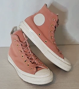 Converse Chuck Taylor All Star Hi Top Peach Canvas Sneakers Scarpe Donna TG 6,5 - Foto 1 di 17