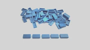 LEGO 1x2 Tile — Medium Blue — Multiple Quantities 50 / 75 / 100 - Bild 1 von 2