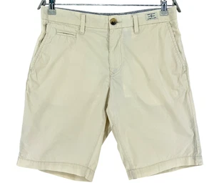 TOMMY HILFIGER Brooklin 10 Pantaloni Corti Casual Beige Taglia W31 - Foto 1 di 9