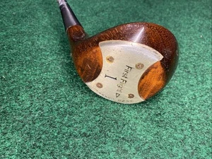 First Flight Persimmon Wood Driver 1-Wood Stiff Steel RH - Picture 1 of 15