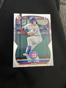 Matt Shaw 2023 Bowman Draft 1st Rookie Card RC CHICAGO CUBS - Picture 1 of 1
