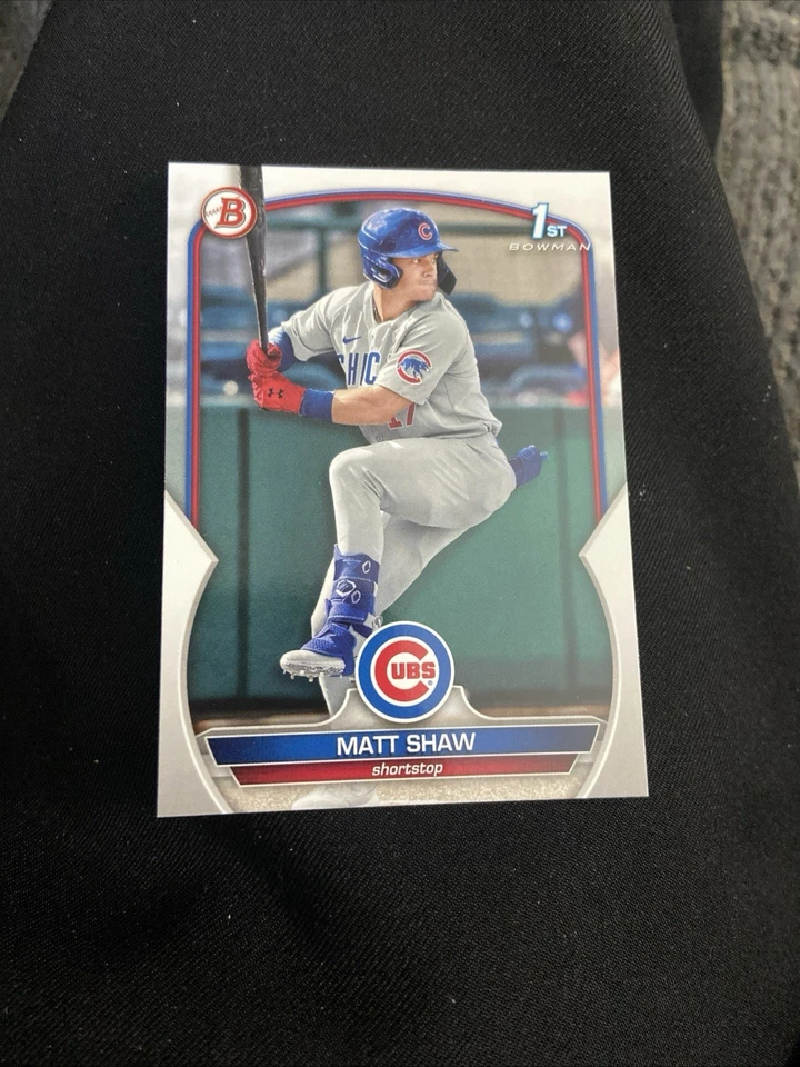 Matt Shaw 2023 Bowman Draft 1st Rookie Card RC CHICAGO CUBS - Image 1 of 1