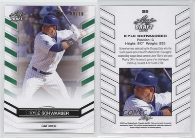 2015 Leaf Draft Exclusive Green /10 Kyle Schwarber #29 - Image 1 of 2