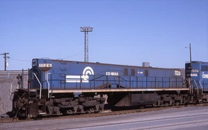 Original Slide: Conrail MT-6 SLUG 1126 with White Frame Stripe - Picture 1 of 1