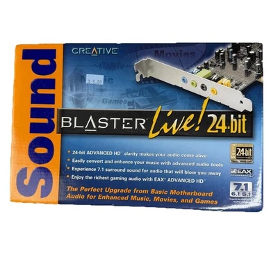 Creative Sound Blaster Live! 24-bit PCI 7.1 Surround Sound Card EAX Advanced HD - Image 1 of 4