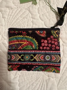 Vera Bradley Small Zip Coin Purse “SYMPHONY IN HUE” NWT. Rare, Retired Pattern. - Picture 1 of 3