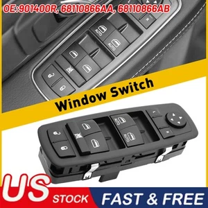 For Chrysler Dodge Ram 1500 2013 2014 2015 68110866AA Master Window Switch Black - Picture 1 of 11