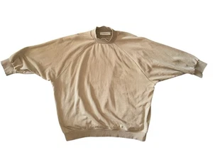 ESSENTIALS Fear of God Pullover Sweatshirt Raglanärmel Stehkragen hellbraun Gr. XL - Bild 1 von 7