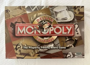 Monopoly Deluxe Edition Board Game England/UK/Great Britain RARE & COMPLETE 2003 - Picture 1 of 11