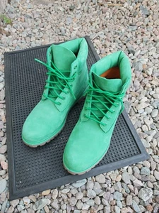 Timberland Premium 6 inch Men's Mint Green Boots Size 9 50th Anniversary Edition - Picture 1 of 8
