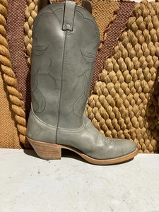 Vintage ACME Herren Grün Grau Marmoriert Western Cowboystiefel Größe US Männer Größe 10,5D - Bild 1 von 8