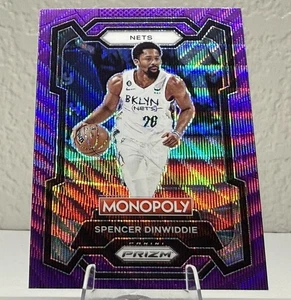 2023-24 Panini Prizm Monopoly Spencer Dinwiddie #11 Purple Wave SP Brooklyn Nets - Bild 1 von 2