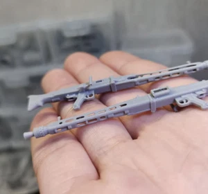 3D Printed 1/72/35 German army Weapon: MG42 submachine gun Model Unpainted/2pc - Picture 1 of 4