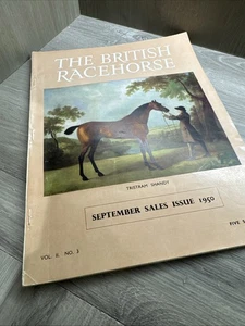 The British Racehorse Magazine September Verkaufsausgabe 1950 Tristram Shandy Cover - Bild 1 von 5