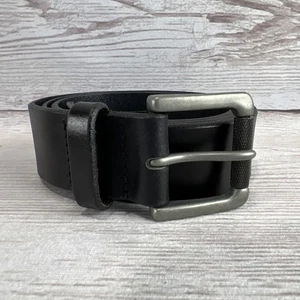 Banana Republic 1.5" Wide Men’s Black Leather Belt Size 36 EXC USA Free Ship! - Picture 1 of 14