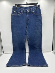 Levis 517 Bootcut Jeans Blue Junior Size 7 L=S Made in Hong Kong - Picture 1 of 12
