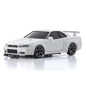 Kyosho ASC Mini-Z Body Nissan Skyline GT-R R34 V.Spec II Nur Nur White #MZP460W - Picture 1 of 3