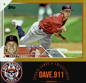 Zach Plesac 2023 Topps Gold Foil #476 Cleveland Guardians - Picture 1 of 2