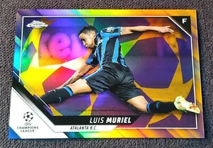2021-22 Topps Chrome UCL Purple Gold Starball Luis Muriel Refractor SP #20 - Picture 1 of 2