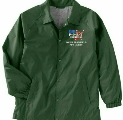 SOUTH PLAINFIELD-NEW JERSEY*PORT AMERICANA LOGO*EMBROIDERED 1-SIDED STAFF JACKET - Imagem 1 de 4
