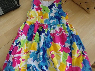 THE CHILDREN'S PLACE SIZE 12 YEAR SPRING DRESS EASTER FLORAL BALLOON BOTTOM NWOT - Image 1 of 4
