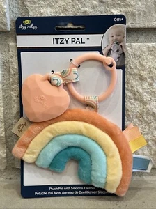 UU) Itzy Ritzy Rainbow Plush Pal with Silicone Teether New - Picture 1 of 2