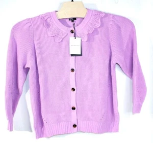 NWT Who What Wear Sweater Long Sleeve Crochet Ruffle Neck CHOOSE COLOR SIZE - Picture 1 of 15