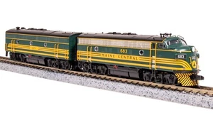 Broadway Limited 7723 N Scale MEC EMD F3 AB Unit-A Green & Gold Diesel #683/671B - Picture 1 of 16