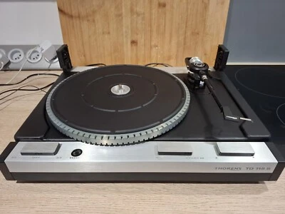 Platine Vinyle Thorens Td-115s Vintage Turntable + Original Box Carton D'Origine - Photo 1/4