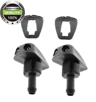 2 Car Auto Window Windshield Washer Spray Sprayer Nozzle forToyota Ford BMW Audi - Image 1 of 4