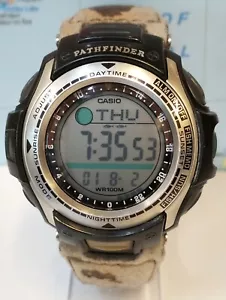 CASIO PATHFINDER DIGITAL QUARTZ PAS-400B THAILAND MEN'S FULL WORKING VINTAGE - Picture 1 of 24