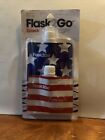 New 2 Pack Flask2Go Foldable Flexible Reusable Stars & Stripes USA Flasks Sealed