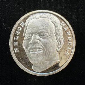 Nelson Mandela Born to Be Free 1oz .999 FS round (L4129) - Picture 1 of 4