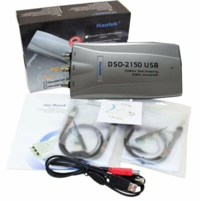 PC USB Oscilloscope 60MHz 150MSa/s 2 Channels PC-Based Oscilloscope - Image 1 of 4