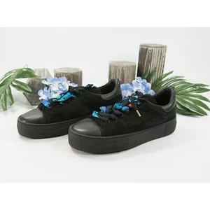 Maje schwarze Wildleder Lammfellband Schnürschuhe Sneaker Schuhe Gr. 40 10 neu ohne Karton - Bild 1 von 9