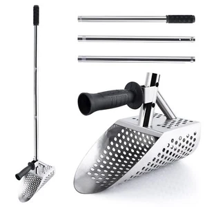 Sand Scoop for Metal Detecting Stainless Steel Beach Shovel with Long Handle - Picture 1 of 1
