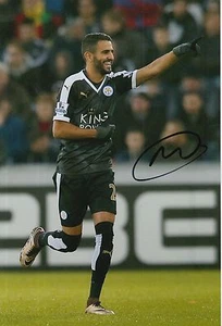 LEICESTER CITY HANDSIGNIERTES RIYAD MAHREZ 12 X 8 FOTO 6. - Bild 1 von 1