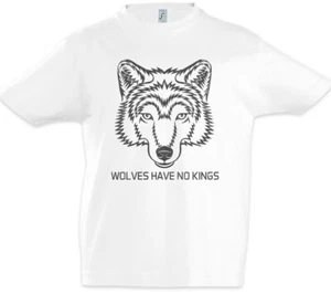 Wolves Have No Kings I Kids Boys T-Shirt The Farseer Wolf Wulf Fun Trilogy Fitz - Picture 1 of 1