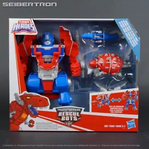 KNIGHT WATCH OPTIMUS PRIME Transformers Rescue Bots Lance Scale Hasbro 2018 New - Picture 1 of 12