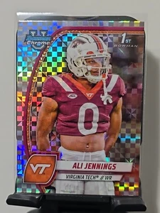 Bowman University 2024 cromo #10 Ali Jennings X-fractor paralelo Virginia Tech - Imagen 1 de 6