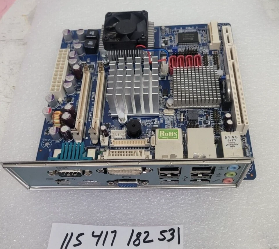 Intel Mini ITX  MX945GM2 945GM  SOCKET 478PIN BIOS V1.00 BOX45GM2-W2 MOTHERBOARD - Image 1 of 2