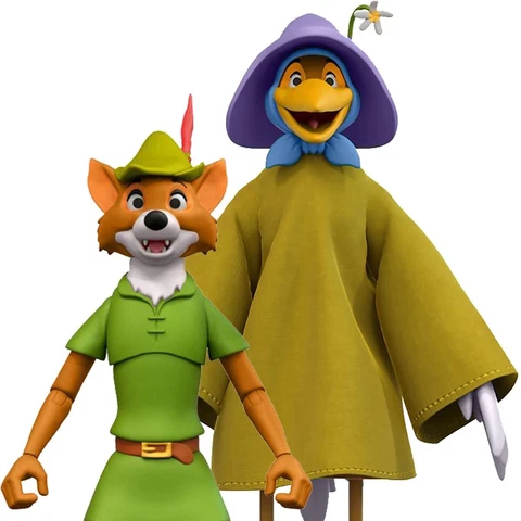 Super 7 Disney Ultimates ROBIN HOOD with Stork Costume Action Figure New Sealed Cover