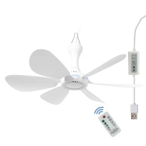 USB Mini Small Ceiling Fan quiet Camping RV Fans Emergency Portable Outdoor H... - Picture 1 of 9