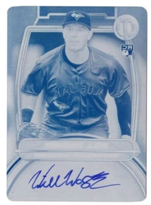 WILL WAGNER - BLUE JAYS - ROOKIE - AUTO - PRINTING PLATE - 1/1 - Picture 1 of 2